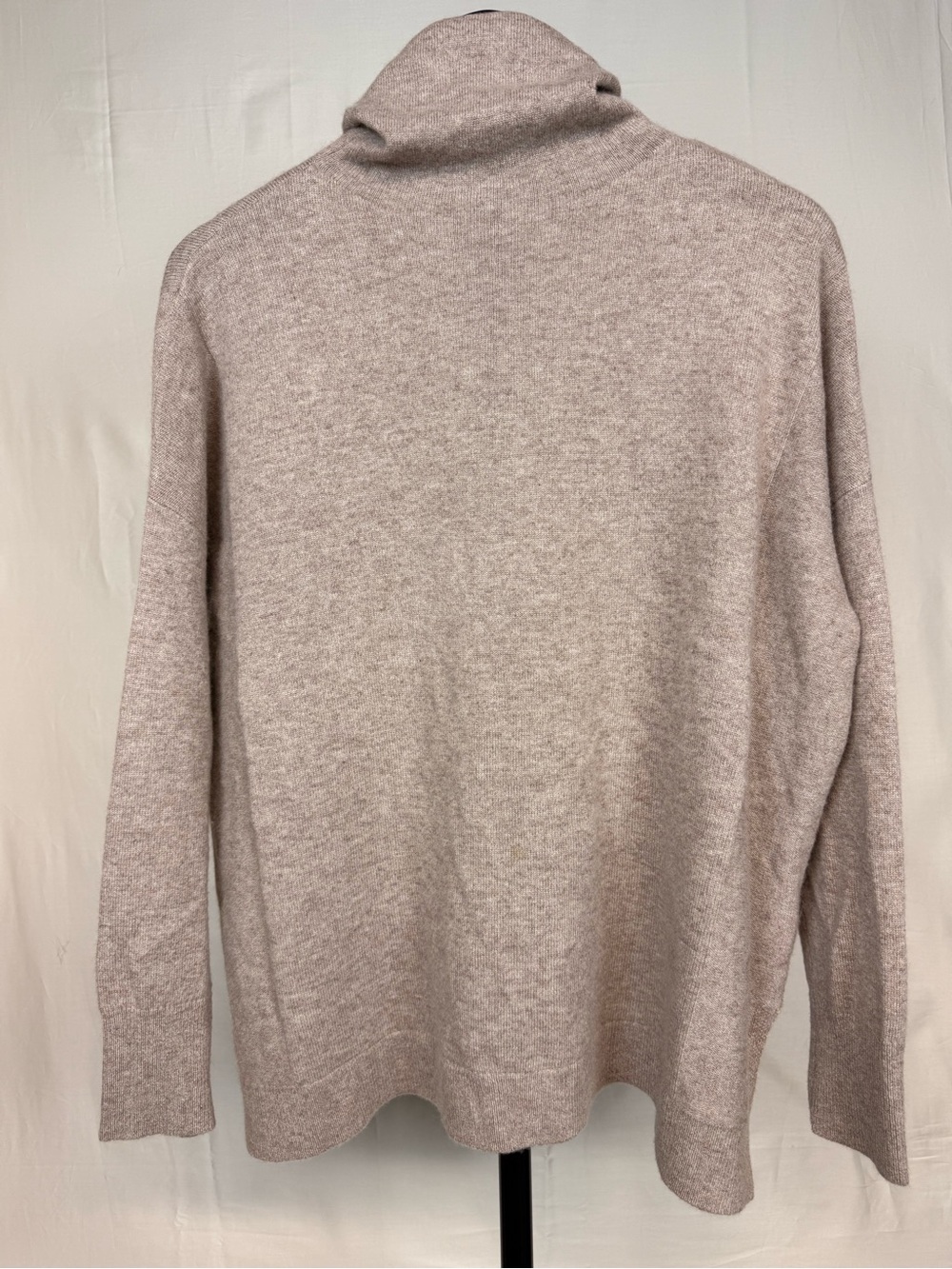 Club Monaco 100% Cashmere Ribbed Mock Neck Sweater S Tan Camel